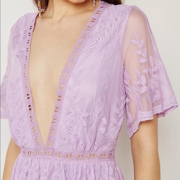 ⭐️ Lavender lace maxi dress - Picture 3 of 5